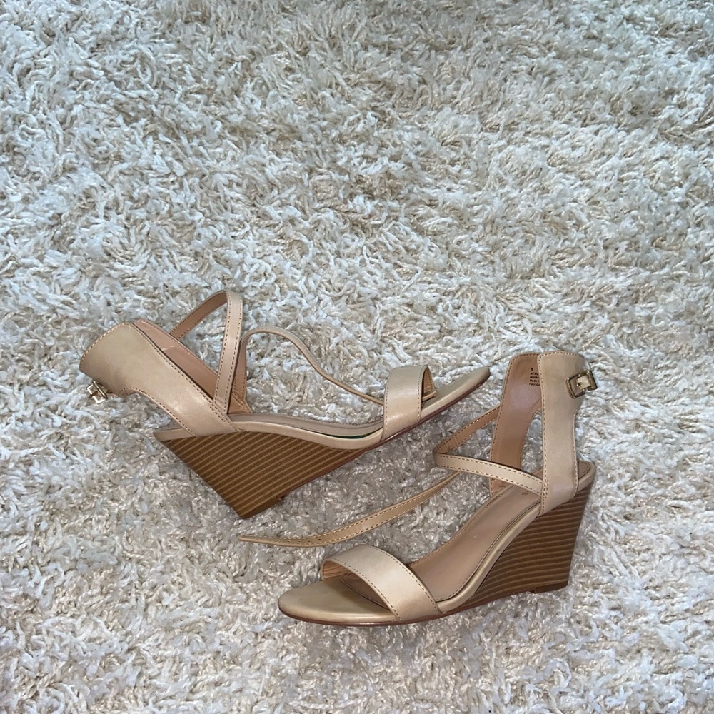 Express Tan Wedges! THEY GO WITH EVERYTHING!!